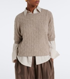 Jardin des Orangers Cable knit cashmere sweater