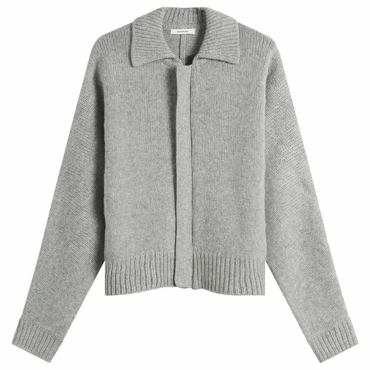 Photo: Entire Studios Men's Marla Knitted Bomber Jacket in Steel