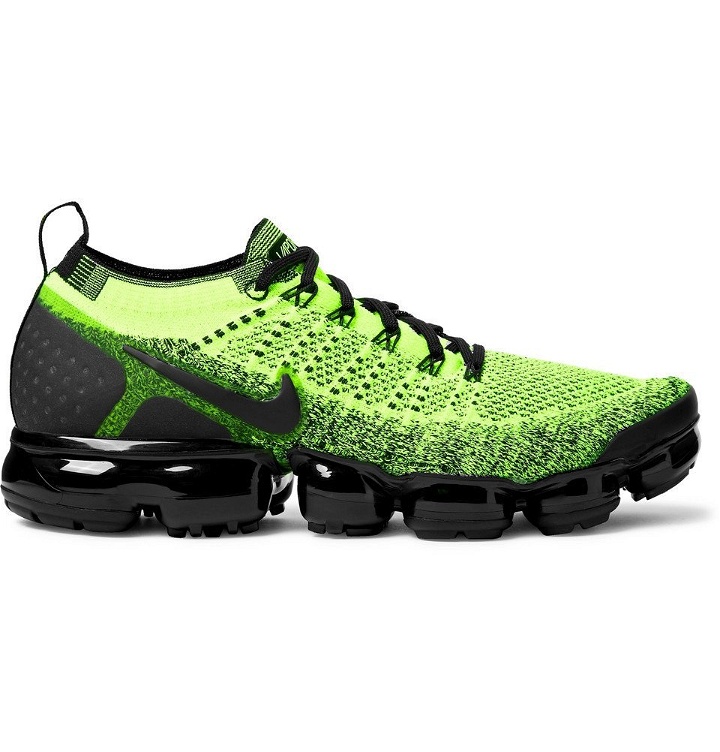 Photo: Nike Running - Air VaporMax 2.0 Flyknit Running Sneakers - Yellow