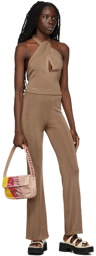 Staud Tan Moonstone Lounge Pants