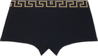 Versace Two-Pack Black Cotton-Jersey Boxer Briefs