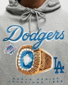 Fanatics Dodgers Champs Ring Hoodie Grey Mens Hoody
