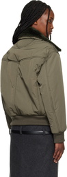 Commission Khaki Midtown Nylon Bomber Jacket