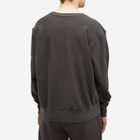 Les Tien Men's Heavyweight Crop Crew Sweat in Vintage Black