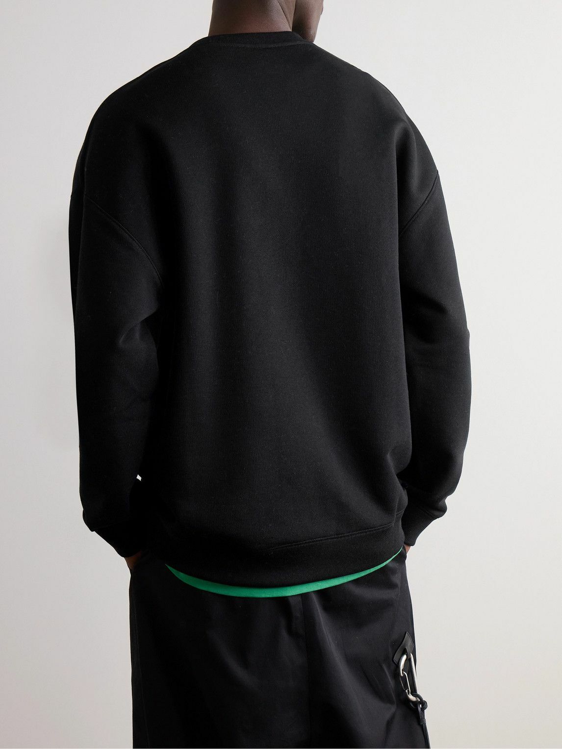 関税込み【LOEWE】Logo-Embroidered Cotton-Jersey Sweatshirt LOEWE - Logo-Embroidered Cotton-Jersey Sweatshirt - Gray Loewe