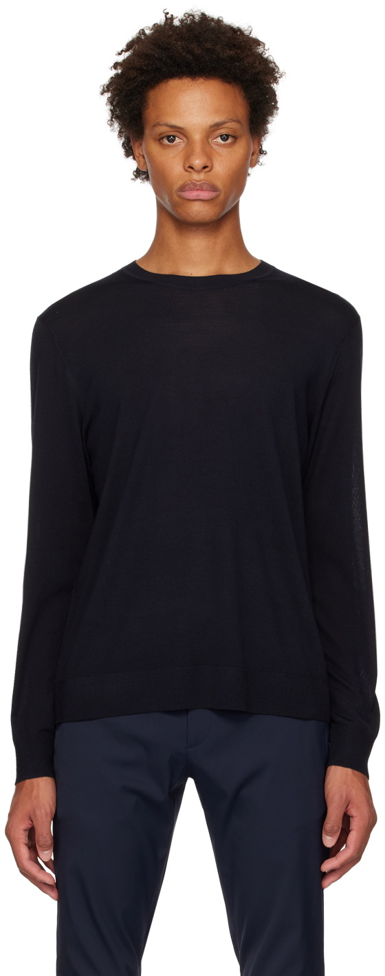 Theory Navy Regal Sweater Theory