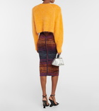 Rotate Birger Christensen Ying Yang mohair-blend sweater