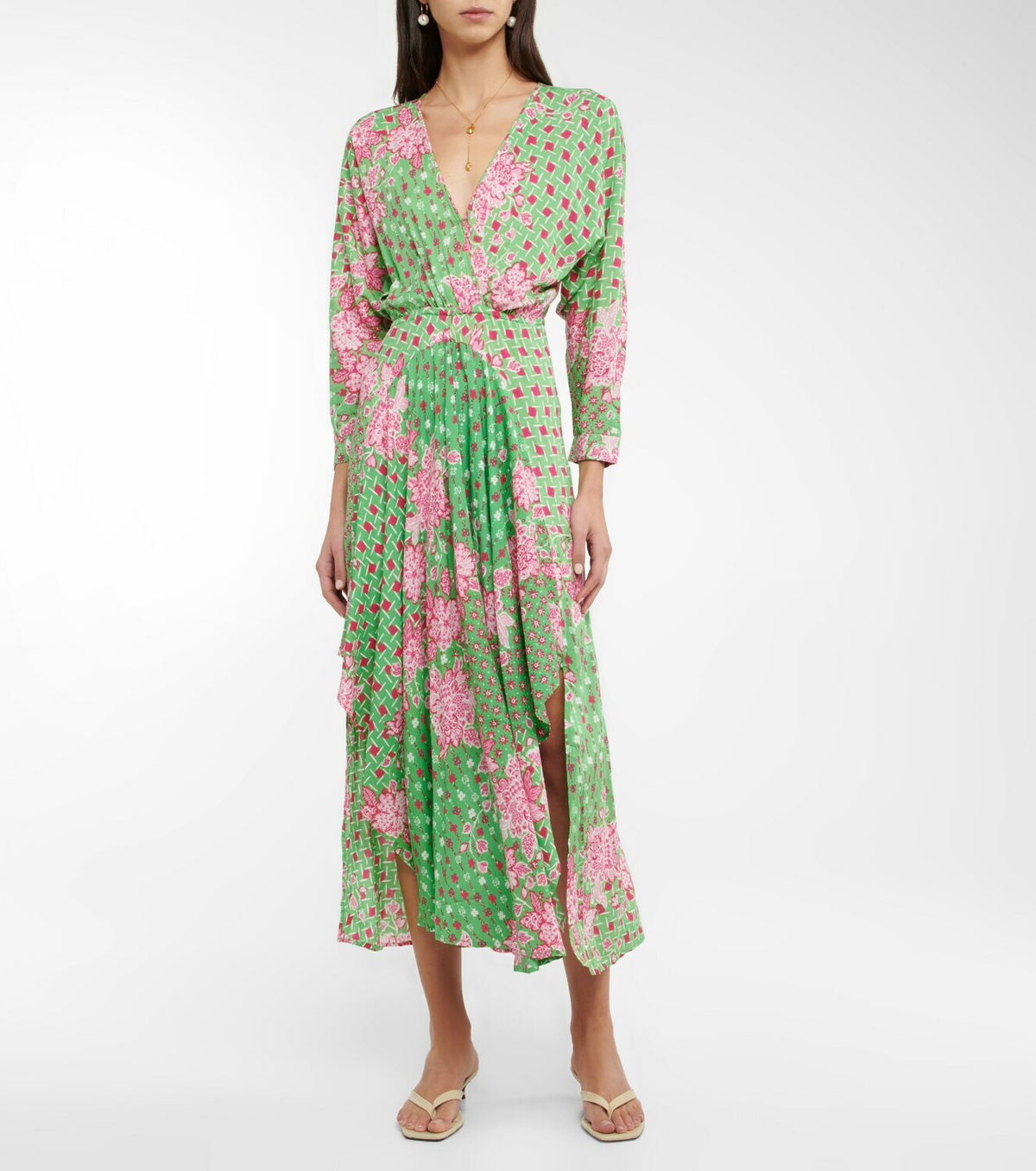 Poupette St Barth Ilona printed maxi dress Poupette St Barth