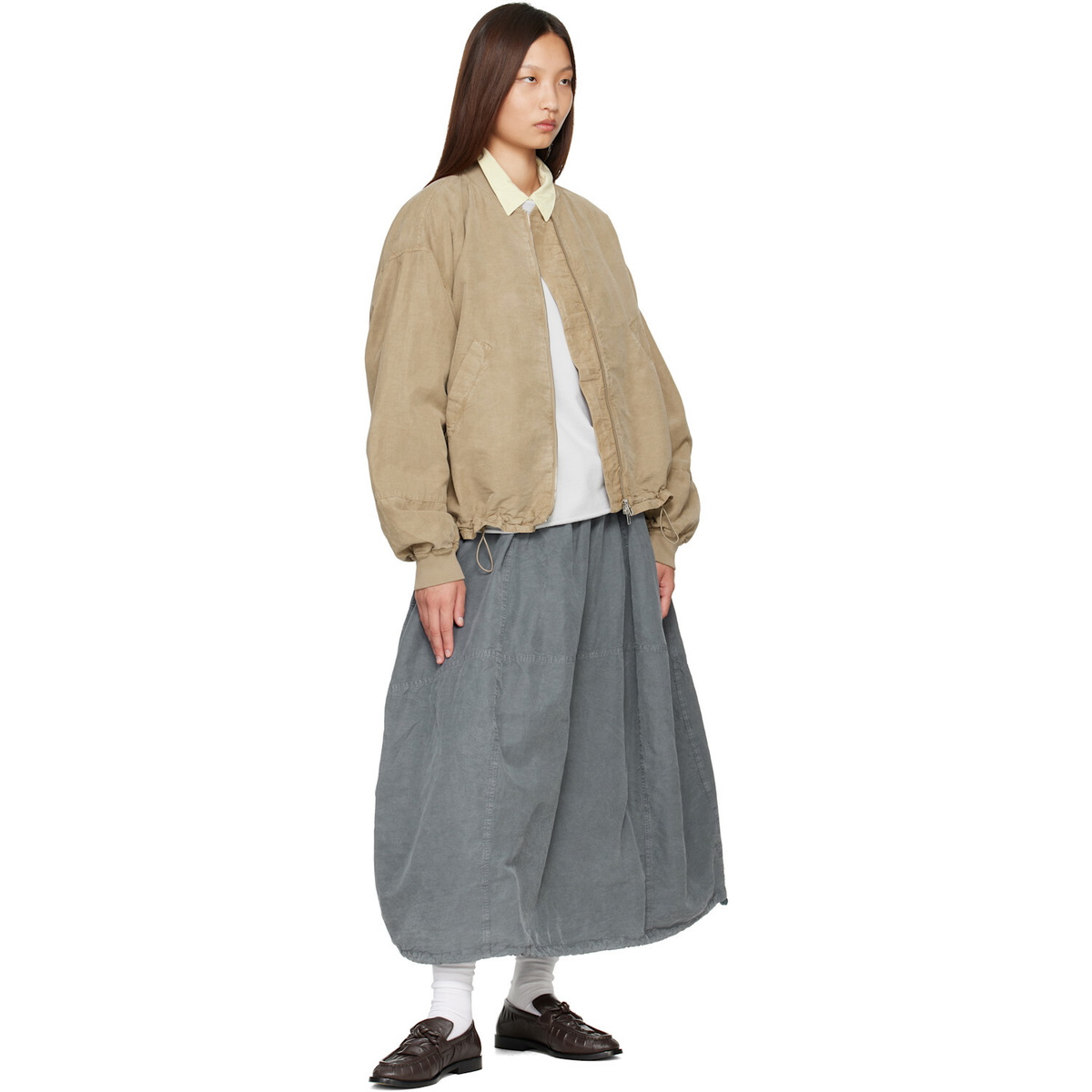 YMC Beige Basement Bomber Jacket