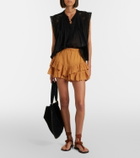 Marant Etoile Jocadia broderie anglaise cotton shorts
