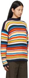 Victoria Victoria Beckham Multicolor Striped Crochet Sweater