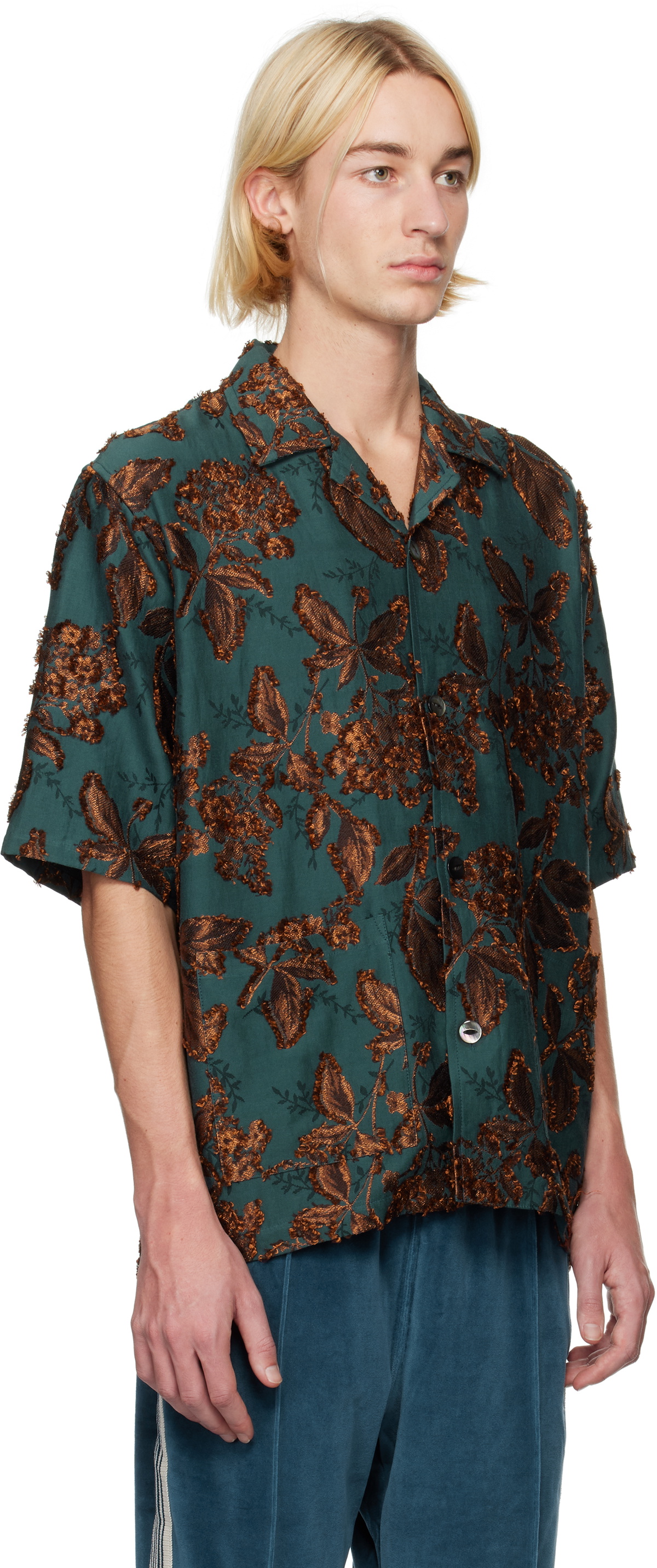 Needles KP182 Cabana Shirt カバナシャツ レースシャツ｜ファッション 