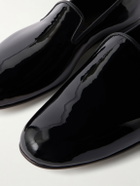 George Cleverley - Albert Patent-Leather Slippers - Black