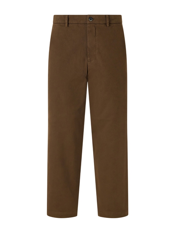 Photo: Barena - Straight-Leg Cotton-Blend Gabardine Trousers - Brown