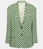 Dries Van Noten Checked single-breasted blazer