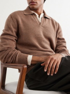 De Bonne Facture - Merino Wool Polo Sweater - Brown