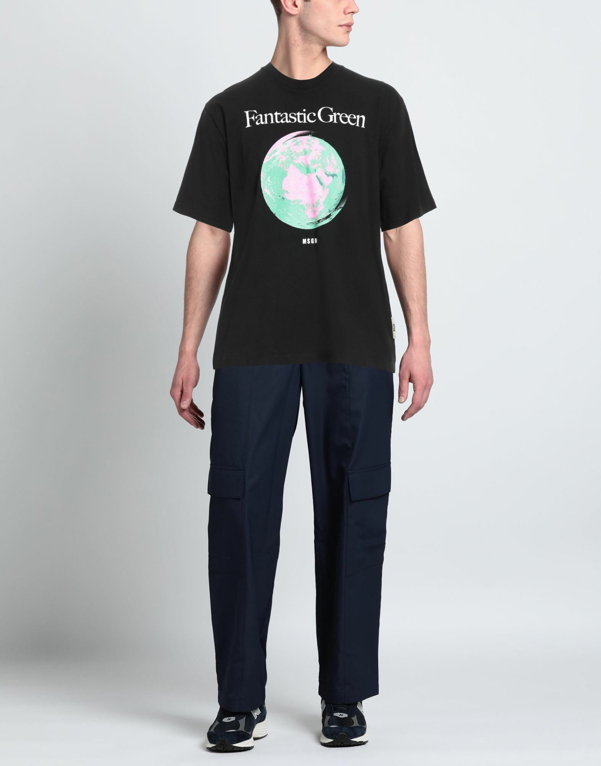 Msgm Mens T-shirt in Black