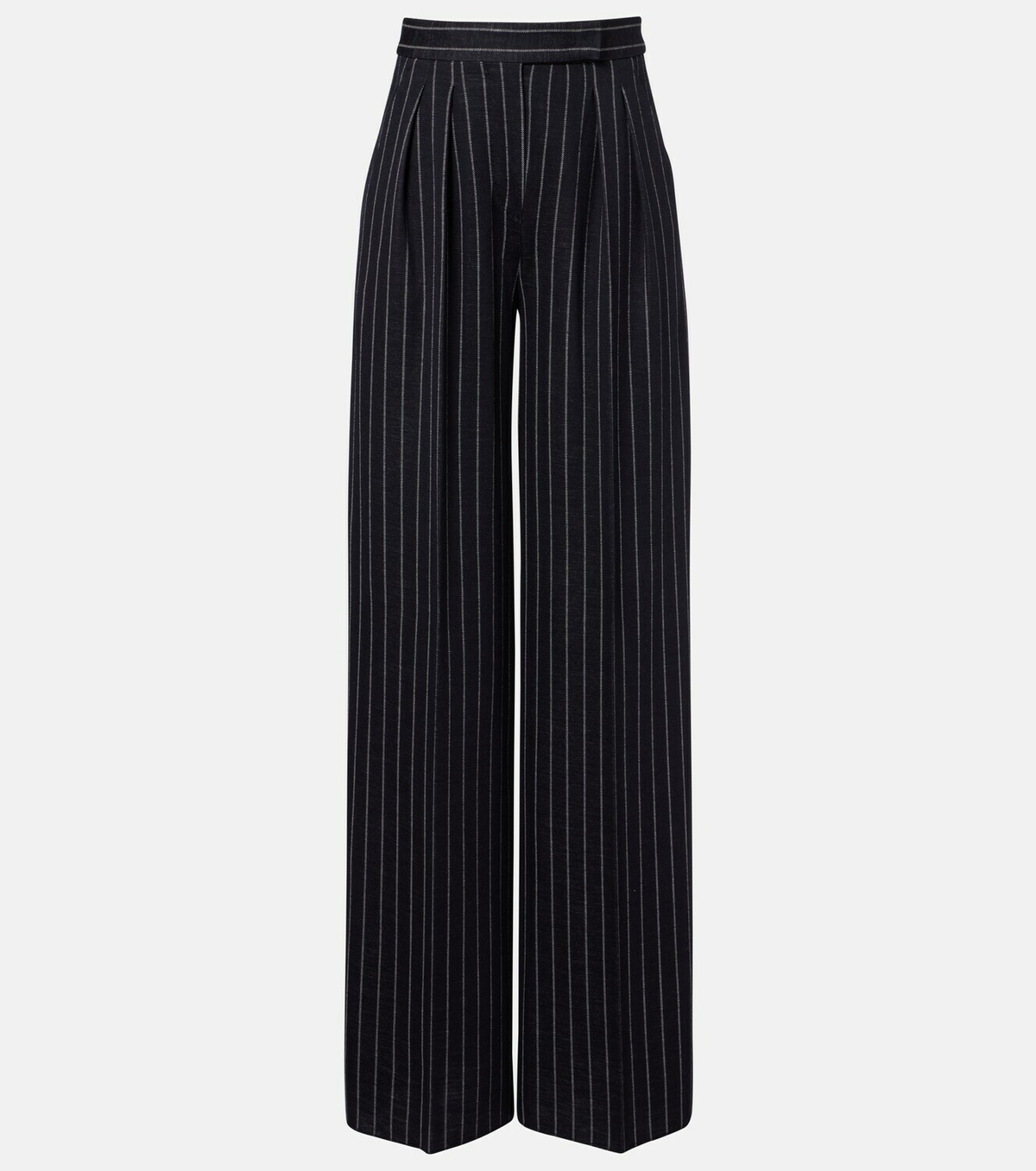Max Mara Pinstripe pleated wide-leg pants