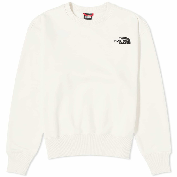 Photo: The North Face Women's Essential Crew Sweat in White Dune