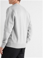 Nike - NSW Logo-Embroidered Cotton-Blend Jersey Sweatshirt - Gray