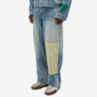Nahmias Men's Playground Baggy Jeans in Light Wash