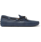 Tod's - Gommino Full-Grain Nubuck Driving Shoes - Blue