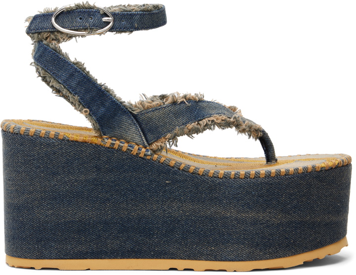 Photo: Diesel Blue SA-Nikola Denim Heeled Sandals