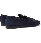 George Cleverley - Hedsor Suede Loafers - Navy
