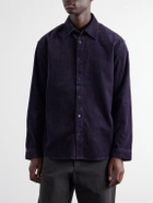 NN07 - Casper 50002 Organic Cotton-Corduroy Overshirt - Blue