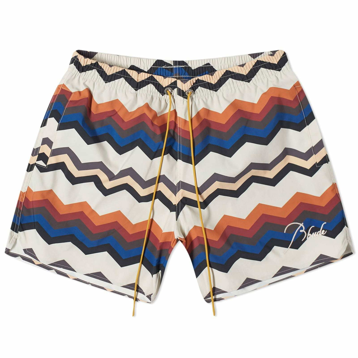 Rhude Men's Zig Zag Swim Shorts in Multi Rhude