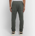 Fear of God - Slim-Fit Tapered Loopback Cotton-Jersey Sweatpants - Gray green