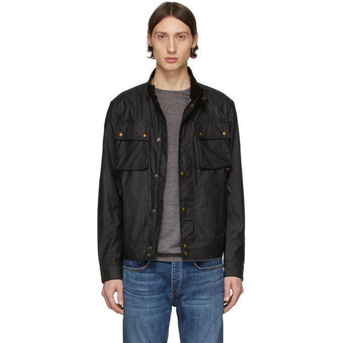 Photo: Belstaff Black Racemaster Jacket