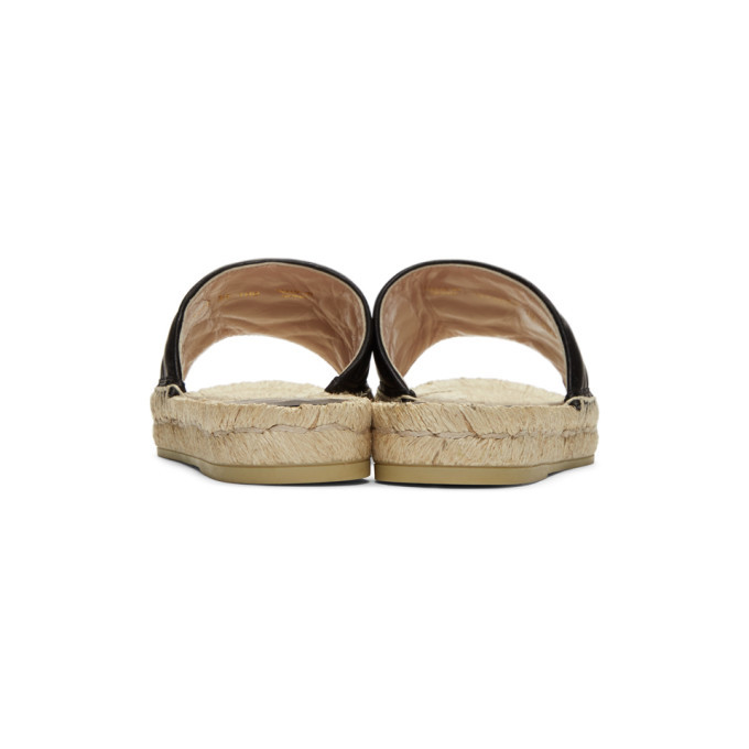 Gucci Black Charlotte Espadrille Sandals Gucci