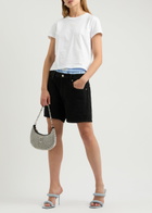 Alexanderwang.t Boxer-effect Denim Shorts Black