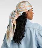Loewe Printed silk twill scarf