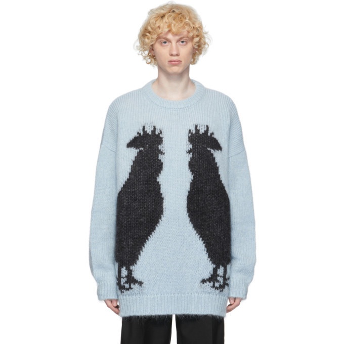 Photo: Loewe Blue Mohair and Wool Rooster Sweater