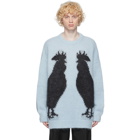 Loewe Blue Mohair and Wool Rooster Sweater