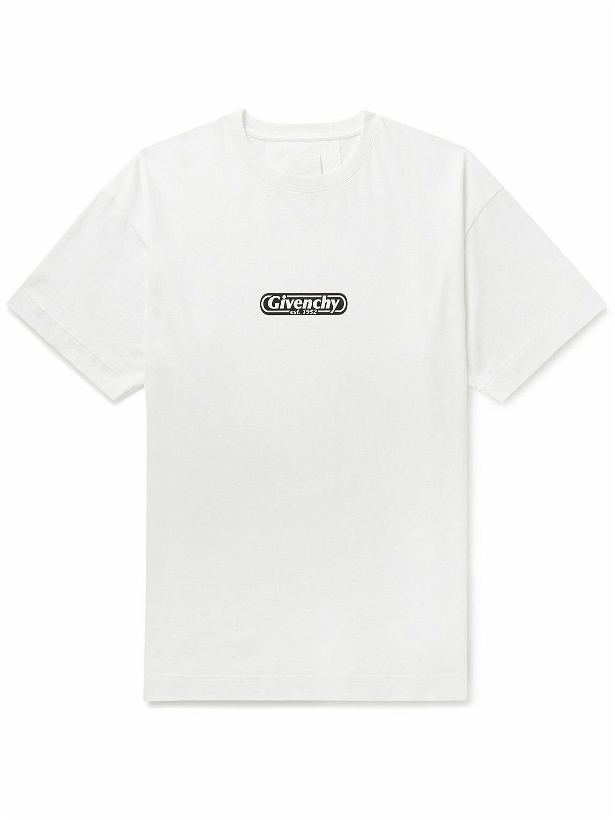 Photo: Givenchy - Logo-Print Cotton-Jersey T-Shirt - White
