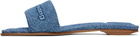 Alexander Wang Blue Vy Pool Slides