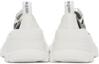 Alexander McQueen White & Black Tread Slick Graffiti Sneakers