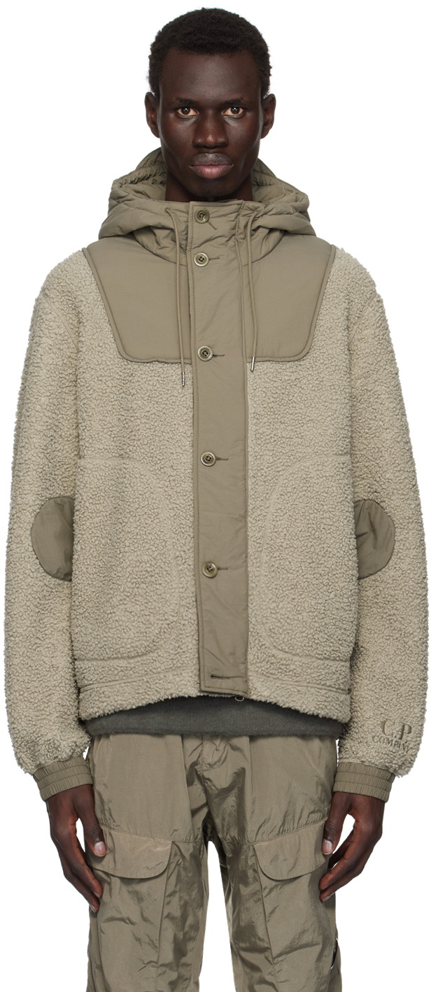 C.P. COMPANY カーキ フード付きジャケット CP Company Padded Parka With Goggle Hood Khaki | ONU
