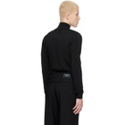 Marine Serre Black Moon Logo Knit Turtleneck