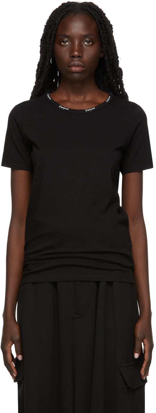 Yohji Yamamoto Black Plain Stitch Binder T-Shirt Yohji Yamamoto