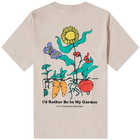 Lo-Fi Men's Garden Logo T-Shirt in Sand