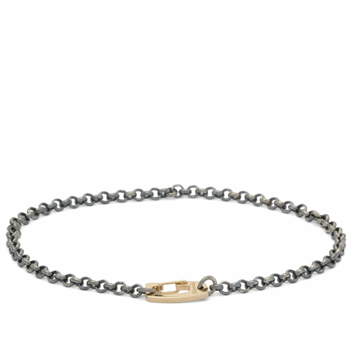 Photo: Miansai Men's Rolo Clip Bracelet in Silver/Gold