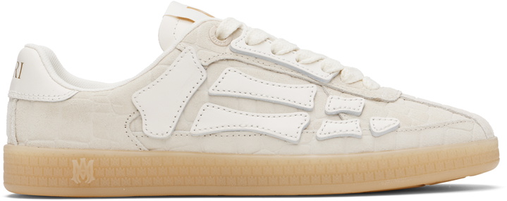 Photo: AMIRI Off-White Croc Debossed Pacific Bones Sneakers