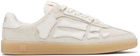 AMIRI Off-White Croc Debossed Pacific Bones Sneakers