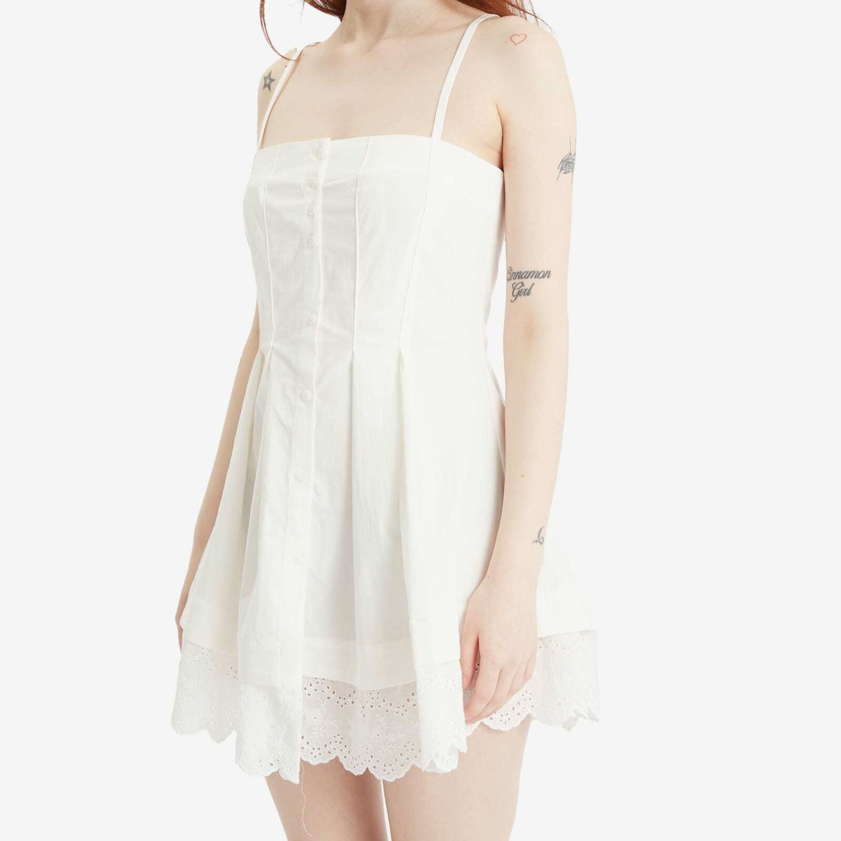 Peachy Den Women's Renee Mini Dress in Porcelain