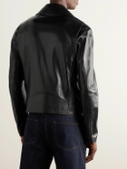 Versace - Leather Biker Jacket - Black