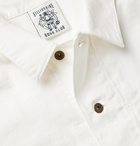 Billionaire Boys Club - Logo-Embroidered Appliquéd Slub Cotton Jacket - White